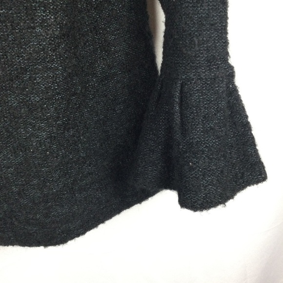 Beyond Threads Baby Alpaca Pima Cotton Blend Cardigan Sweater Black Small - Picture 4 of 7